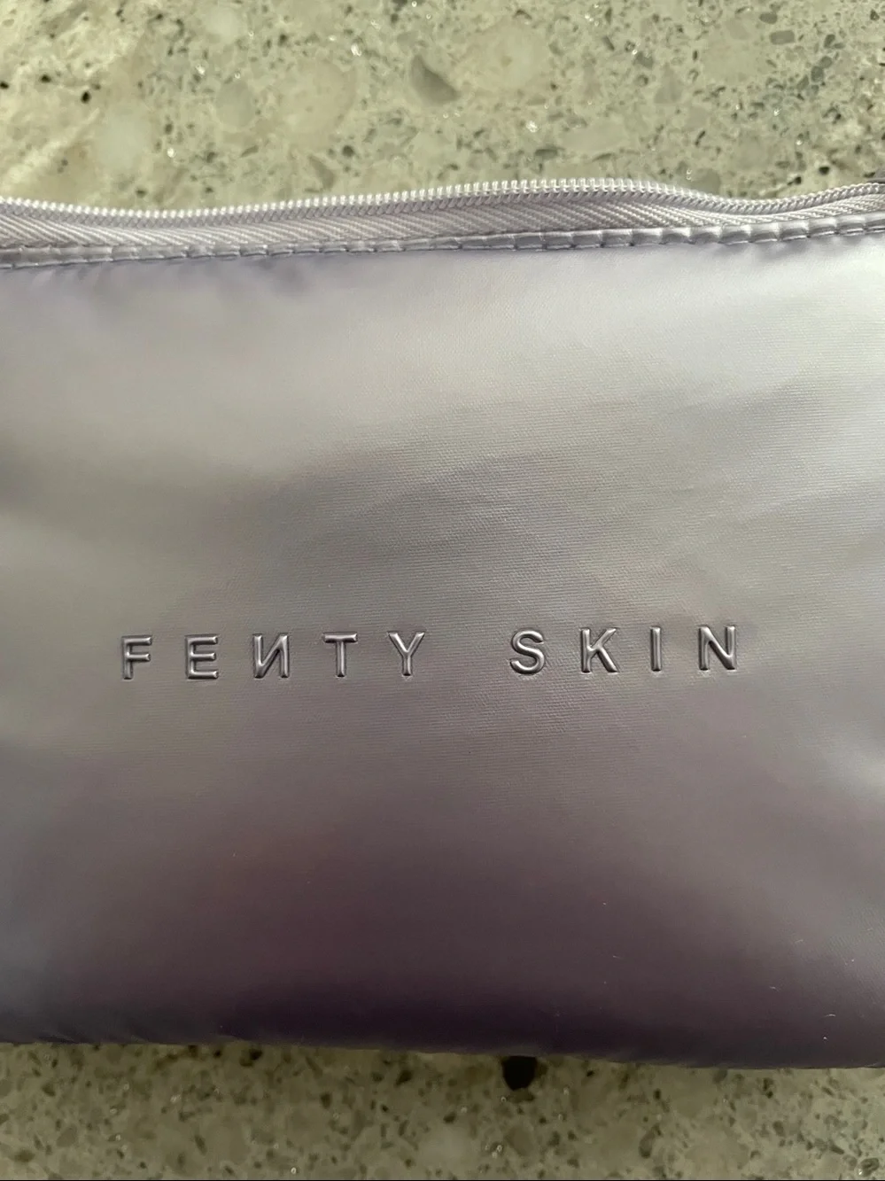 Fenty Skin mini Lavender Puffer Cosmetic Pouch